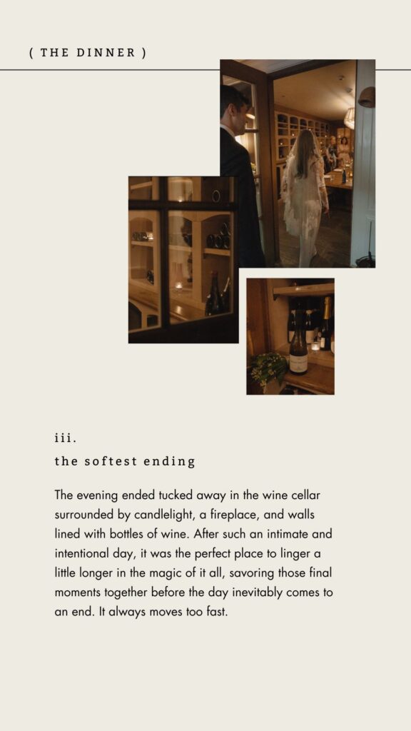 small intimate wedding venues with small charming rooms. The wine cellar with low lighting