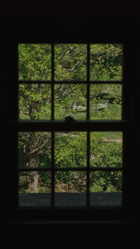 small intimate wedding venues where you can see the ceremony space from the room hallway.