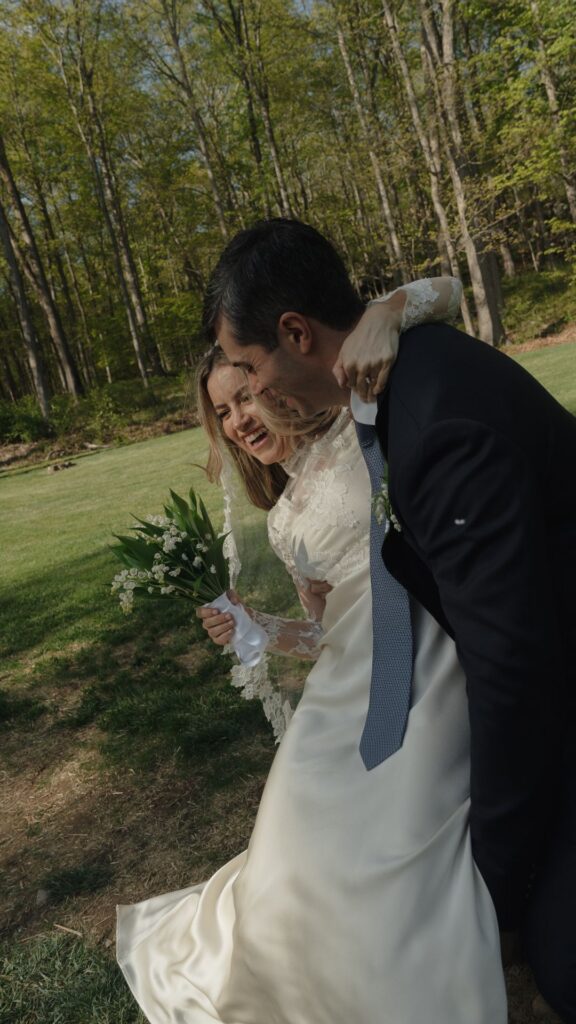 small intimate wedding venues make couple portraits feel intimate and fun 